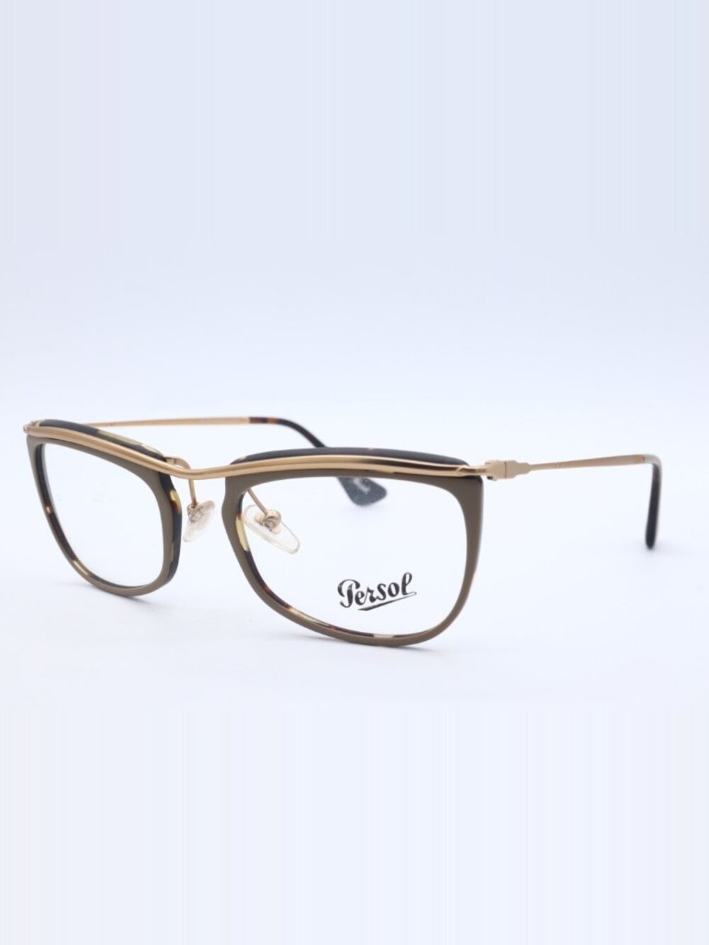 Persol Brown and Gold Men's Glasses
